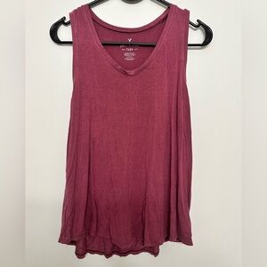 American Eagle Women's V-Neck Tank Top - Dusty Rose